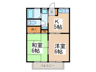 第９もえぎ野ハイツの物件間取画像